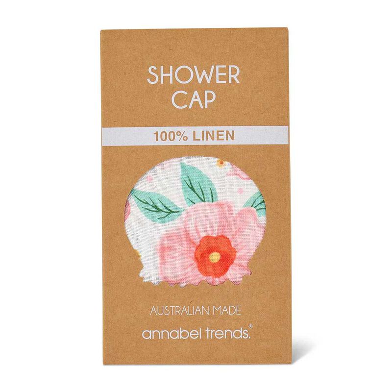 Annabel Trends Linen Shower Cap - Meadow Blush image number 2